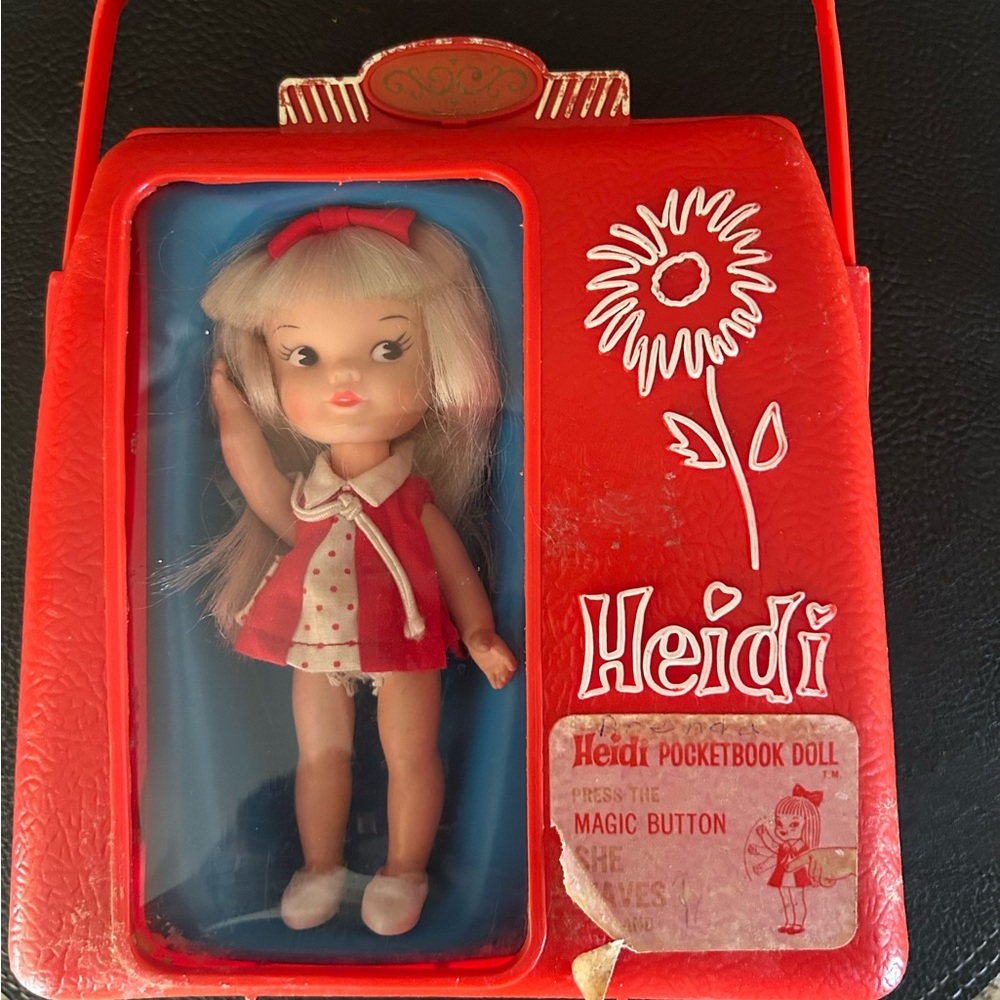 Heidi Pocketbook Doll with Red Dress